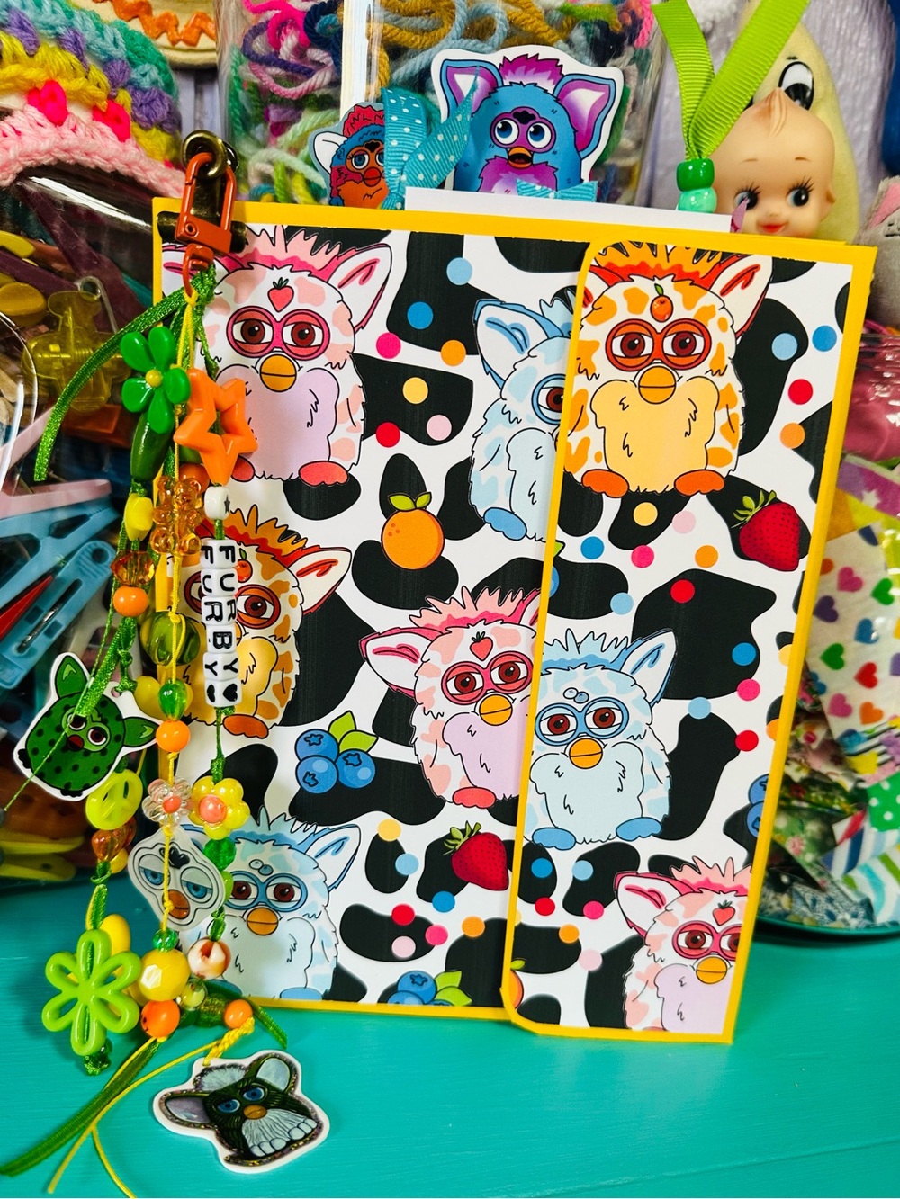 Handmade Furby Mini Trapper Keeper